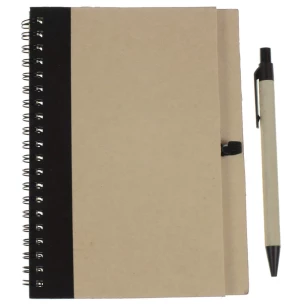 Eco3 note pad with pen - Black