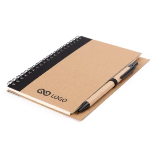 Eco3 note pad with pen - Black