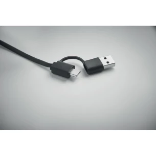 60 Watt retractable charging cable - LINEA - Black