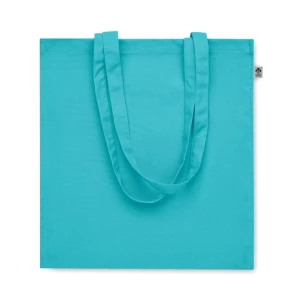 BENTE COLOUR organic cotton bag - Turquoise