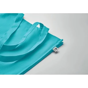 BENTE COLOUR organic cotton bag - Turquoise