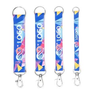 Flip lanyard key ring