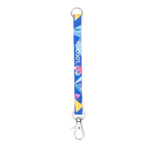 Flip lanyard key ring