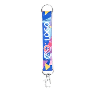 Flip lanyard key ring