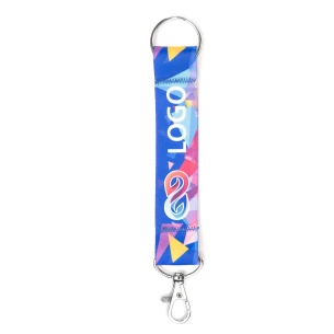 Flip lanyard key ring