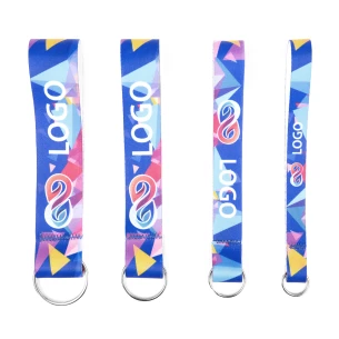 Loop lanyard key ring