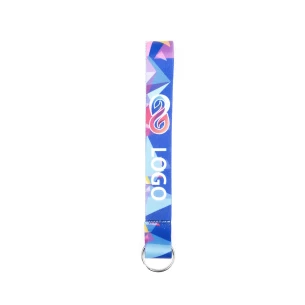 Loop lanyard key ring