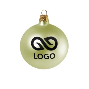 80mm bauble - Lime