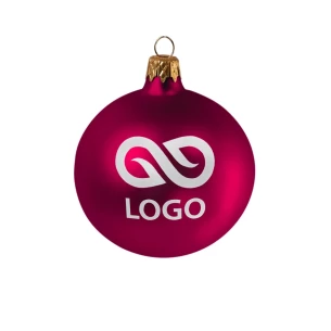 80mm bauble - Fuchsia