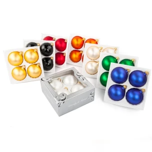 80mm Christmas bauble – Ecru