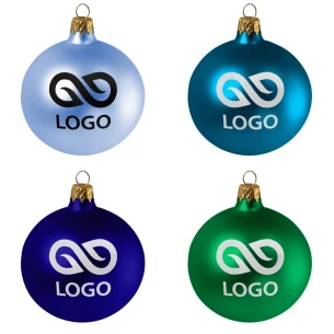 80mm Christmas bauble – Ecru