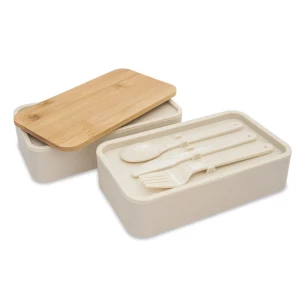 Victor lunch box double - Beige