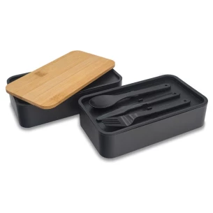 Victor lunch box double - Black