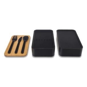 Victor lunch box double - Black