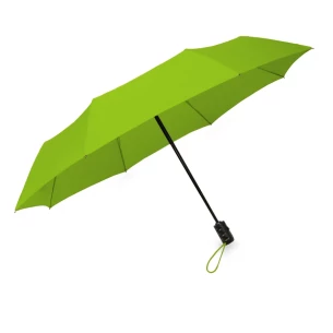 LEEDS folding umbrella, automatic - Lime green