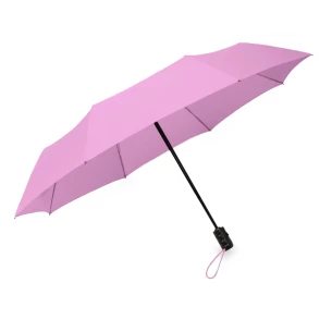 LEEDS folding umbrella, automatic - Purple