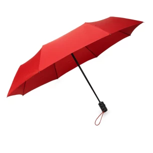 LEEDS folding umbrella, automatic - Red