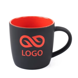 Esla 345 ml ceramic mug – Red