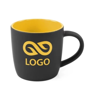Esla 345 ml ceramic mug – Yellow