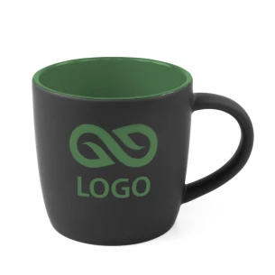 Esla 345 ml ceramic mug – Dark Green