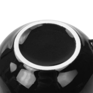 SIMPLE cup with saucer 220 ml - Black