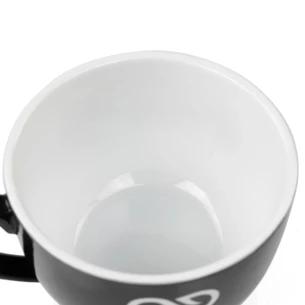 SIMPLE cup with saucer 220 ml - Black