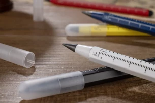 DRAWI permanent pencil with measuring scale – white