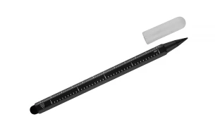 DRAWI permanent pencil with measuring scale – black