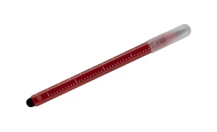 DRAWI perpetual pencil with measuring scale – red