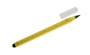 DRAWI perpetual pencil with measuring scale – yellow