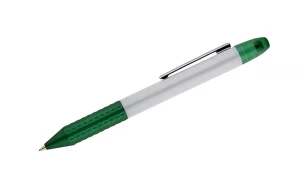 FLUO ballpoint pen with highlighter – green