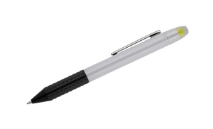 FLUO ballpoint pen with highlighter – black