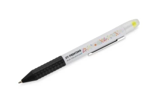 FLUO ballpoint pen with highlighter – black