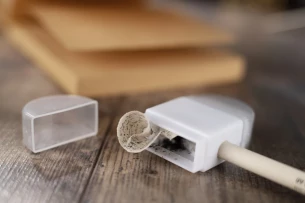 TRIMO eraser with sharpener – white