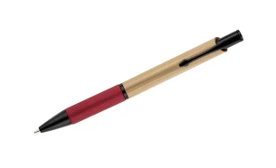 NATU bamboo ballpoint pen – red