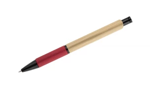 NATU bamboo ballpoint pen – red