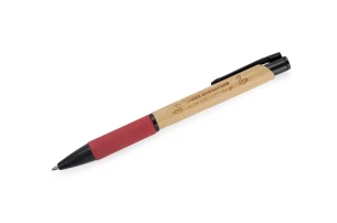 NATU bamboo ballpoint pen – red