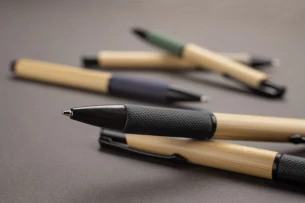 NATU bamboo ballpoint pen – black