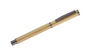 DENI bamboo ballpoint pen with a black refill