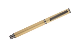 DENI bamboo ballpoint pen with a black refill