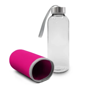 Bob 420 ml glass bottle – fuchsia