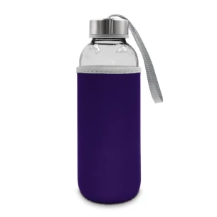 Bob 420 ml glass bottle – purple