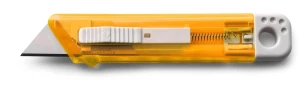 Rabel wallpaper knife with safety mechanism – orange