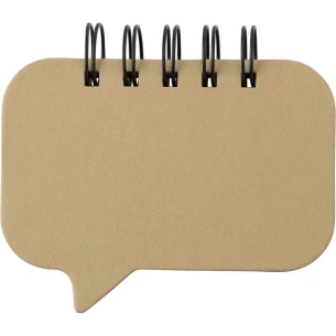 Notetaking set, ‘Zapis’ sticky notes – brown