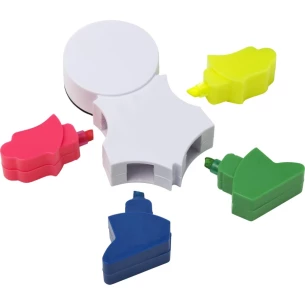 A ‘little man’ highlighter, a screen cleaner, a keyboard cleaning brush –