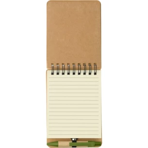 Ube – Note-taking set, A6-sized notebook, sticky notes, ballpoint pen – light green