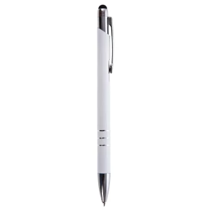 Zachary ballpoint pen and stylus – white