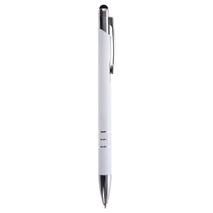 Zachary ballpoint pen and stylus – white