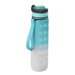 Sports bottle, 1-litre RPET water bottle – ACTIVATE – baby blue