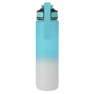 Sports bottle, 1-litre RPET water bottle – ACTIVATE – baby blue